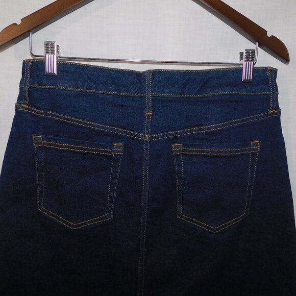 Joe Fresh Womens 8 Dark Wash Classic Denim Jean Skirt NEW - Picture 7 of 7